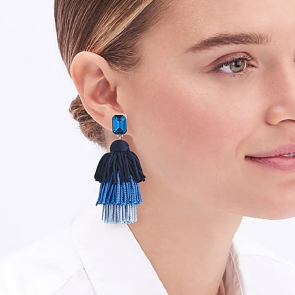 J. Crew Factory Jewelry - J.Crew Layered thread tassel earrings💎